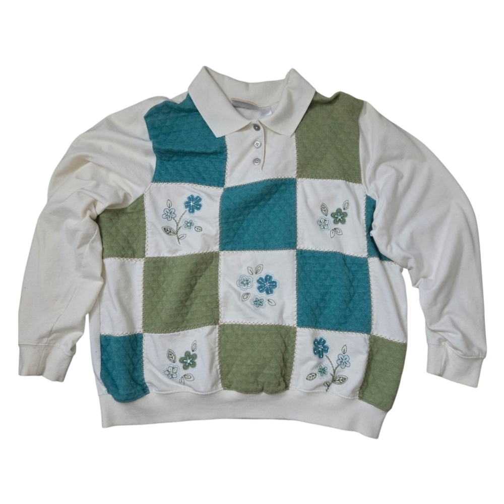 Alfred Dunner "Granny Square" Patchwork Cottage S… - image 2